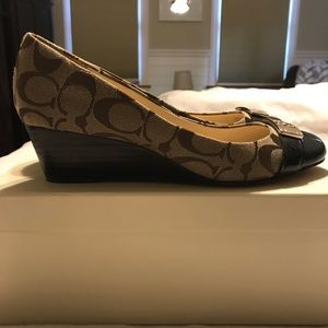 Coach wedges- size 7